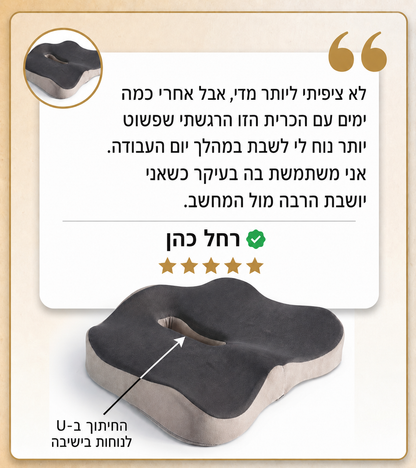 ™ErgoCushion – כרית ישיבה ארגונומית מוויסקו